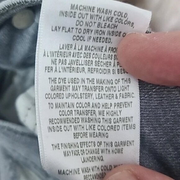 Joe's Distressed Gray Distressed Ankle Jeans with Raw Hem - Size 25 - Picture 4 of 9